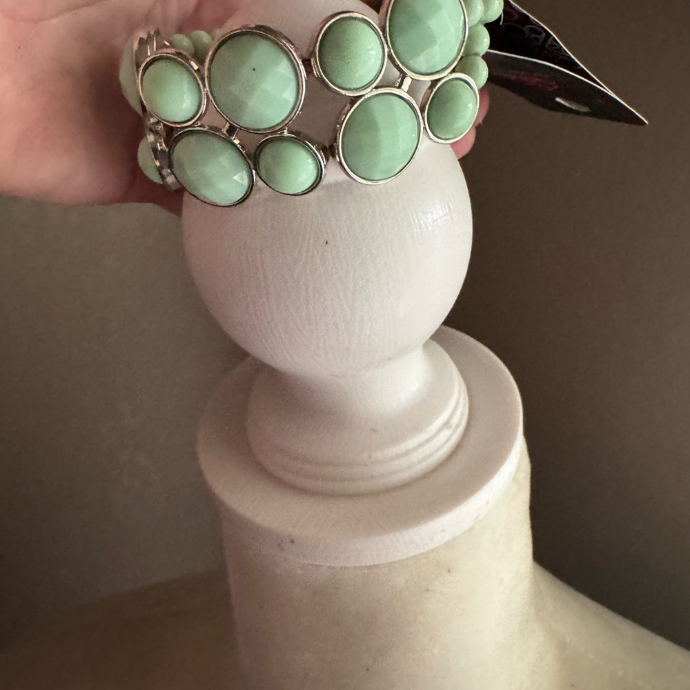 Mint Green Beaded Bracelet